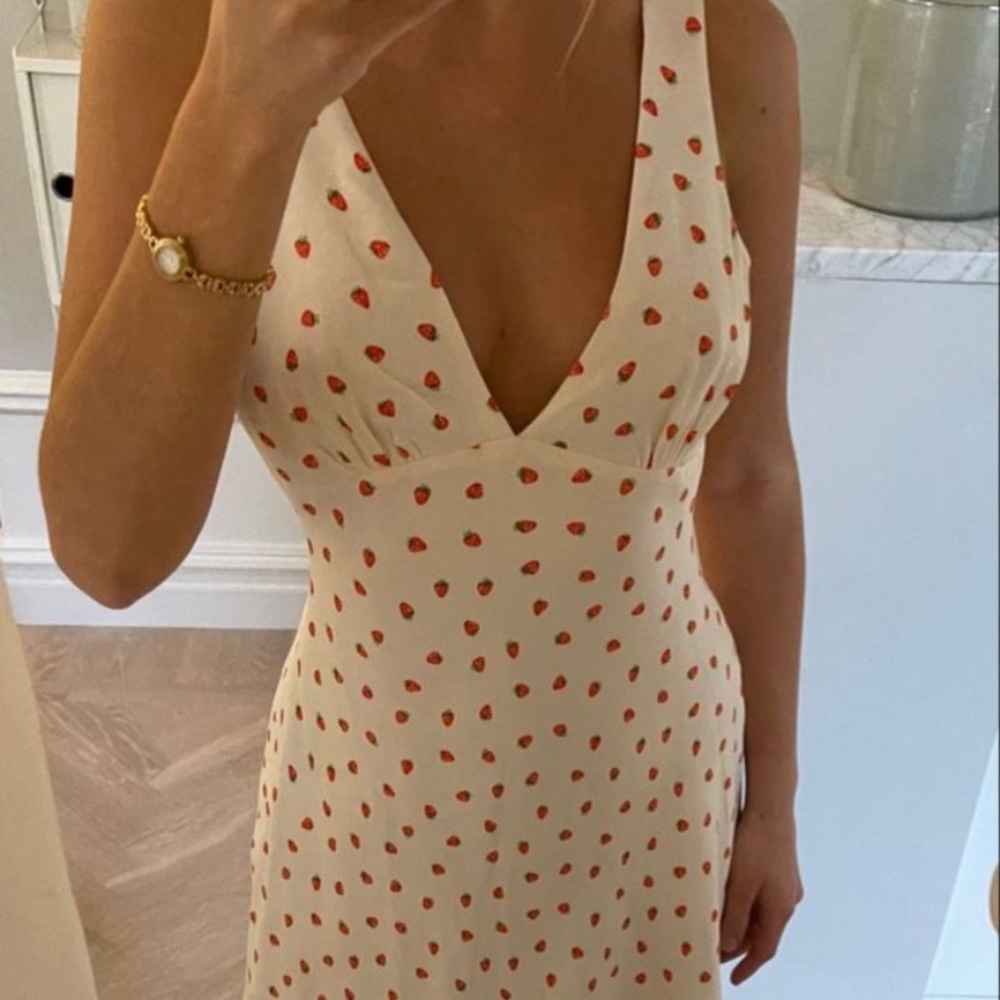 zara cherry dress